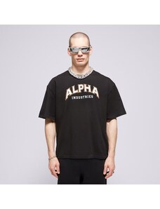 Alpha Industries Tricou College T Bărbați Îmbrăcăminte Tricouri 14650103 Negru