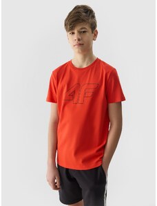 4F Tricou cu imprimeu pentru băieți - portocaliu - 122