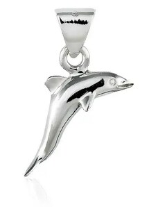 Bijuterii Eshop - Pandantiv argint - delfin ce sare, 17 mm O15.14