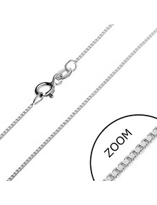 Bijuterii Eshop - Lănțișor din argint - cuburi goale dens unite, 0,85 mm AA18.20