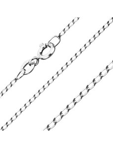 Bijuterii Eshop - Lănțișor argint - ochiuri fine, oblice, 1,2 mm AB16.12