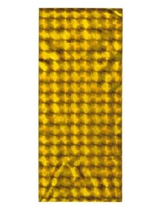 Bijuterii Eshop - Punguță de cadou aurie din celofan cu pătrate lucioase TY21