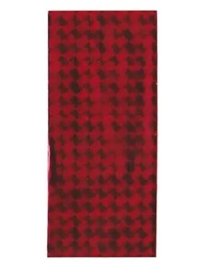 Bijuterii Eshop - Punguță de cadou roșie din celofan cu pătrate lucioase TY21