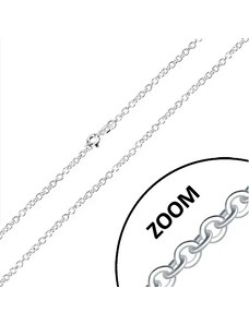 Bijuterii Eshop - Lanț din argint 925 - zale rotunde unite perpendicular, 2,6 mm R40.11