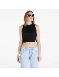 Maiou pentru femei Calvin Klein Jeans Seaming Rib Tank Top Black