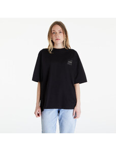 Tricou pentru femei Calvin Klein Jeans Warp Logo Boyfriend Short Sleeve Tee Black