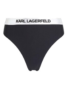 KARL LAGERFELD Costum de baie Logo High Waist Bottoms 240W2217 999 black