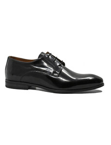 Pantofi eleganti derby Dogati negri din piele naturala lacuita MIR12097N-L
