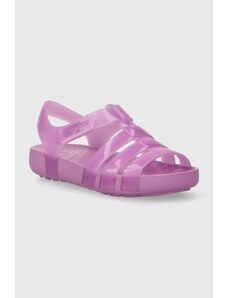 Crocs sandale copii ISABELLA JELLY SANDAL culoarea violet