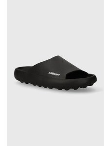AMBUSH papuci Sliders barbati, culoarea negru, BMIC005S24MAT