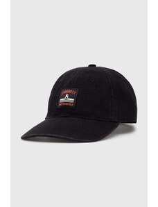 Carhartt WIP șapcă de baseball din bumbac Field Cap culoarea negru, cu imprimeu, I033216.89XX