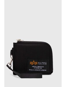 Alpha Industries portofel Label Wallet culoarea negru, 108957