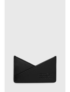 MM6 Maison Margiela carcasa din piele Japanese 6 slg culoarea negru, SA6UI0014