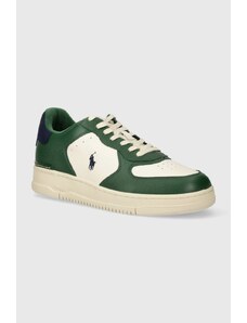 Polo Ralph Lauren sneakers din piele Masters Crt culoarea verde, 809931571003