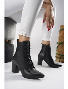 Riccon Lilethnora Women's Heeled Boots 0012333 Black Skin