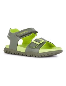 Geox sandale copii SANDAL FUSBETTO culoarea verde