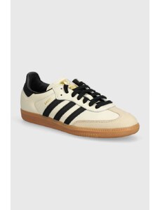 adidas Originals sneakers din piele Samba OG culoarea bej, ID0478