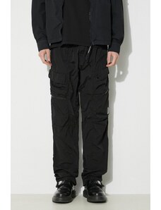 C.P. Company pantaloni Chrome-R Regular Utility barbati, culoarea negru, drept, 16CMPA004A005904G