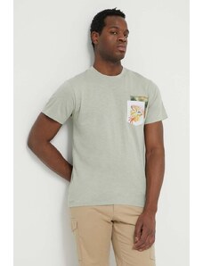 Bomboogie tricou din bumbac barbati, culoarea verde, cu imprimeu