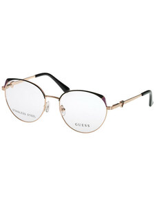 Rame ochelari de vedere, GUESS, GU 2867 005,metal, 53 mm x 17mm x 140mm rotunzi, auriu