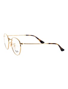 Rame ochelari de vedere unisex Ray-Ban RX3447V 2500, Rotund, Auriu, Metal, 53 mm, 21 mm, 145 mm