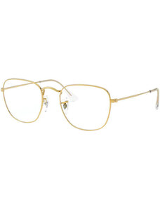 Rame ochelari de vedere unisex Ray-Ban RX3857V 3086, Patrat, Auriu, Metal, 51 mm, 20 mm, 145 mm