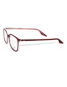 Rame ochelari de vedere unisex Ray-Ban RX5406 8171, Patrat, Bordo, Acetat, 52 mm, 18 mm, 145 mm