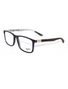 Rame ochelari de vedere unisex Ray-Ban RX8908 8061, Rectangular, Negru, Plastic, 55 mm, 18 mm, 145 mm