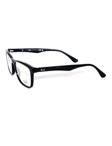 Rame ochelari de vedere unisex Ray-Ban 0RX5279 2000, Rectangular, Negru, Plastic, 57 mm, 18 mm, 150 mm