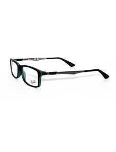 Rame ochelari de vedere unisex Ray-Ban RX7017 5197, Rectangular, Negru, Plastic, 54 mm, 17 mm, 145 mm