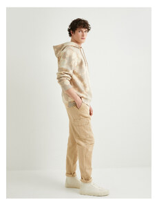 Koton Cargo Pocket Trousers with Lace Waist Cotton
