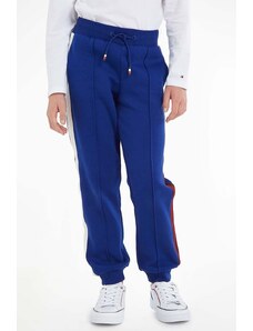 Tommy Hilfiger pantaloni de trening pentru copii culoarea albastru marin, cu imprimeu
