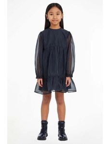 Tommy Hilfiger rochie fete culoarea negru, mini, evazati