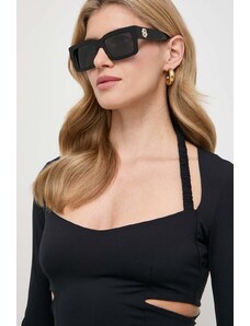 BOSS ochelari de soare femei, culoarea negru