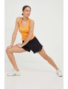 Reebok pantaloni scurți de antrenament Athlete femei, culoarea negru, neted, medium waist