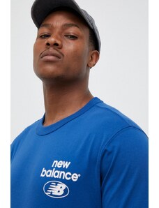 New Balance tricou din bumbac cu imprimeu