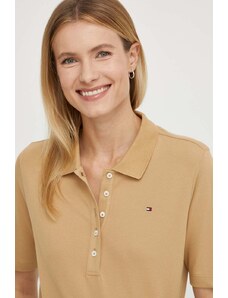 Tommy Hilfiger tricou femei, culoarea galben WW0WW37820