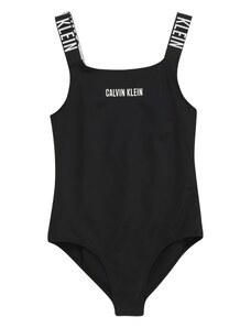 Calvin Klein Swimwear Costum de baie întreg 'Intense Power' negru / alb