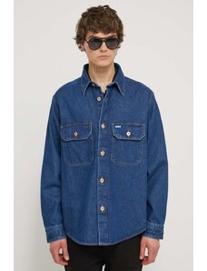 HUGO Blue cămașă jeans bărbați, cu guler clasic, relaxed 50513853
