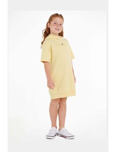 Tommy Hilfiger rochie fete culoarea galben, mini, drept