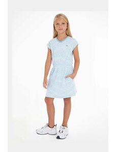 Tommy Hilfiger rochie din bumbac pentru copii mini, evazati