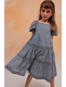 zippy rochie din bumbac pentru copii midi, evazati