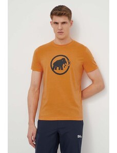 Mammut tricou sport Core culoarea portocaliu, cu imprimeu