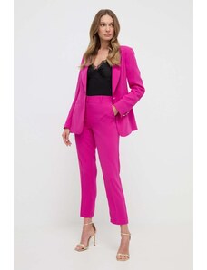 Marciano Guess pantaloni DIANE femei, culoarea roz, fason tigareta, high waist, 4GGB04 7068A