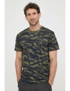 G-Star Raw tricou din bumbac barbati, culoarea verde, modelator