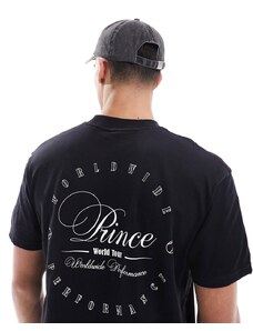 Prince vintage print graphic t-shirt in black