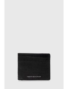 Tommy Hilfiger portofel de piele bărbați, culoarea negru AM0AM12319