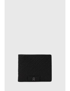 Tommy Hilfiger portofel de piele bărbați, culoarea negru AM0AM12175