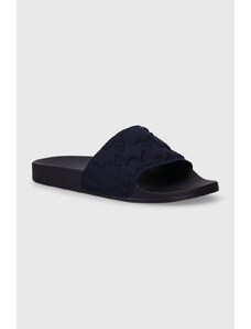 Karl Lagerfeld papuci KONDO barbati, culoarea albastru marin, KL70014