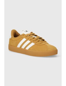 adidas sneakers din piele intoarsă VL COURT 3.0 culoarea galben, ID9183